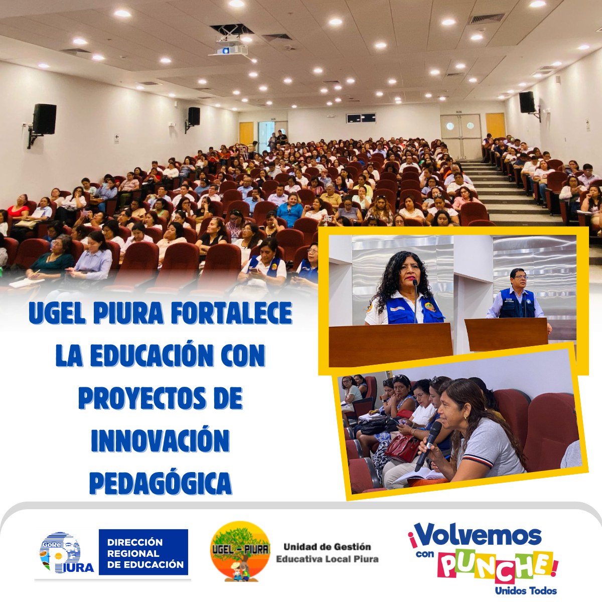 UGEL Piura fortalece la educación con proyectos de Innovación Pedagógica 