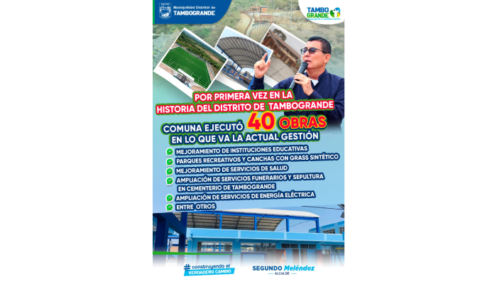 Comuna ejecutó 40 obras en lo que va la actual gestión