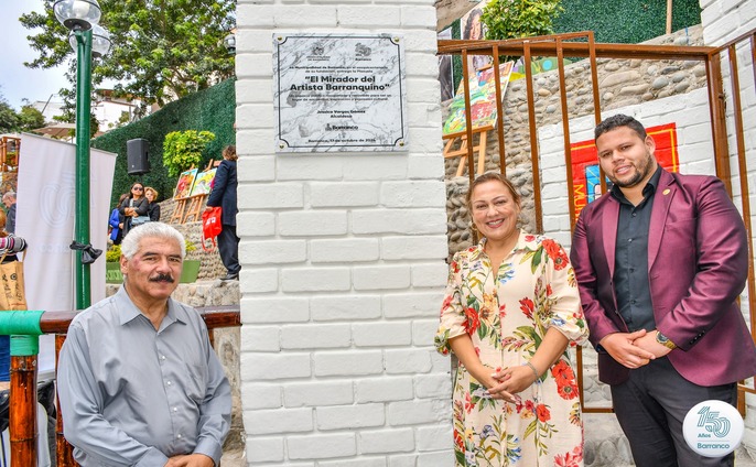 Inauguración de la Plazuela el Mirador del Artista Barranquino