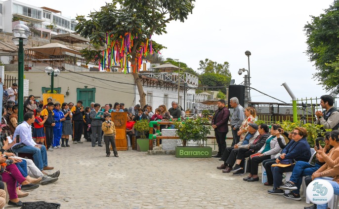 Inauguración de la Plazuela el Mirador del Artista Barranquino