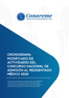 Vista preliminar de documento CRONOGRAMA - CONCURSO DE ADMISION 2025 - 19/05/2025