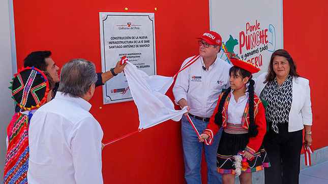Nueva Escuela Bicentenario 3048 Santiago Antúnez de Mayolo impulsará la formación académica y emprendedora de los niños y jóvenes.