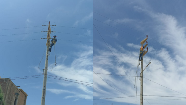 Enosa repone servicio eléctrico tras robo de cables en Talara