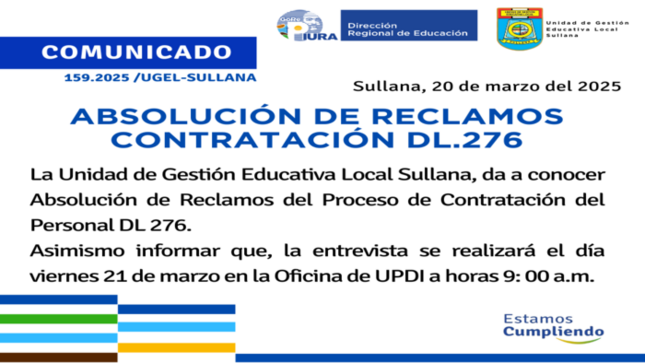 Comunicado N°159-2025
