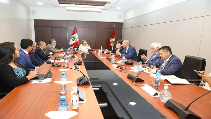 Presidenta del TC Luz Pacheco recibió a comisión parlamentaria que evalúa la reforma del Sistema de Administración de Justicia