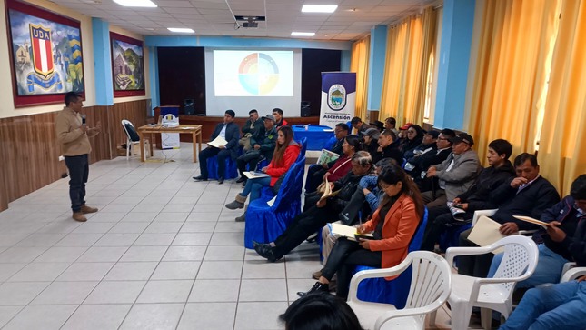 Noticia sobre la realización del taller de formulación del Plan de Desarrollo Local Concertado Ascensión al 2035.
