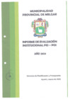 Vista preliminar de documento Informe de Evaluacion Institucional PEI - POI Año 2024