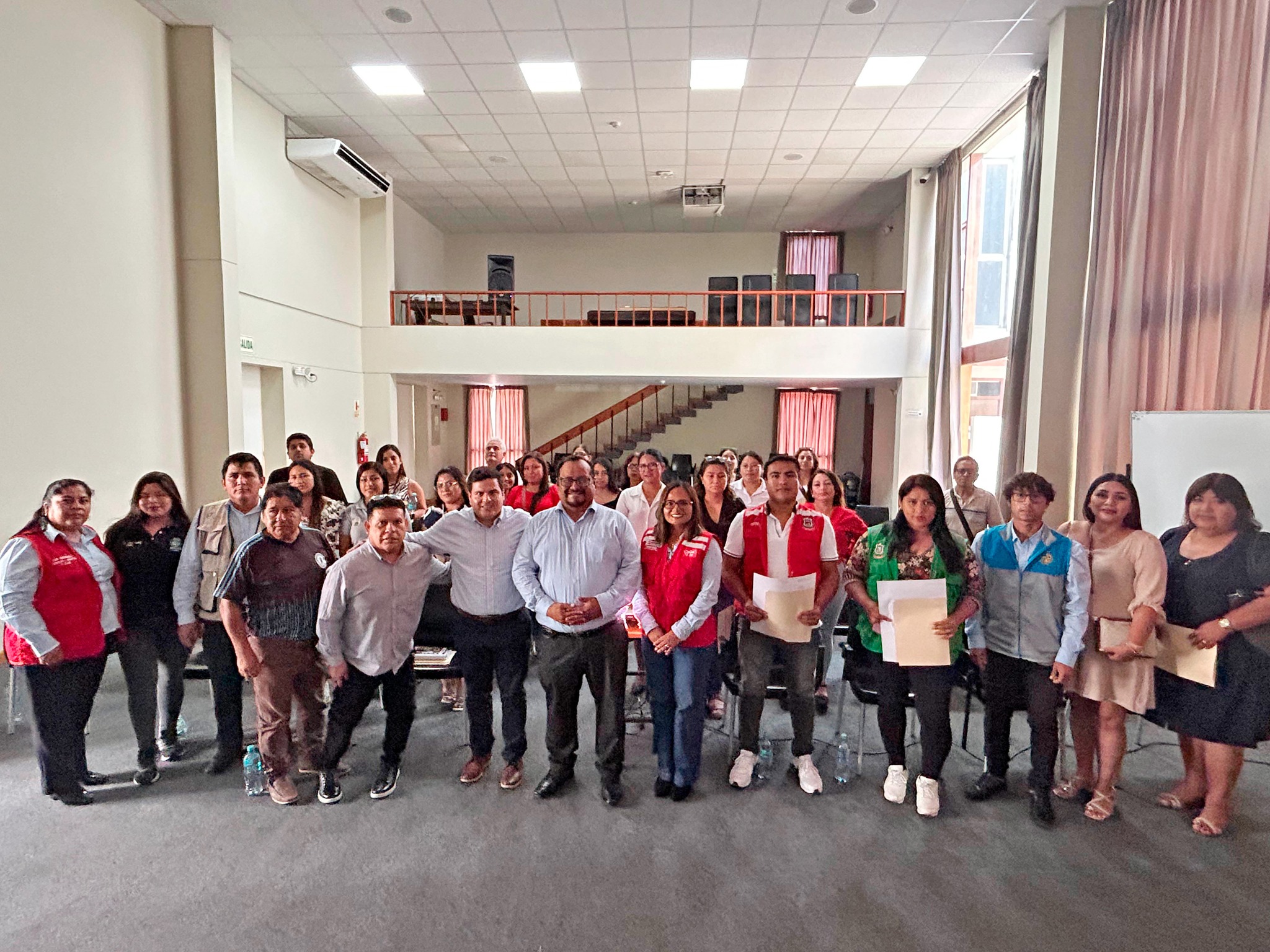 capacitación a responsables de OMAPED en La Libertad