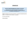 Vista preliminar de documento COMUNICADO - CANCELACIÓN DE PROCESO