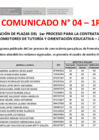 Vista preliminar de documento Comunicado 4 -1P CUADRO FINAL Y ADJUDICACION