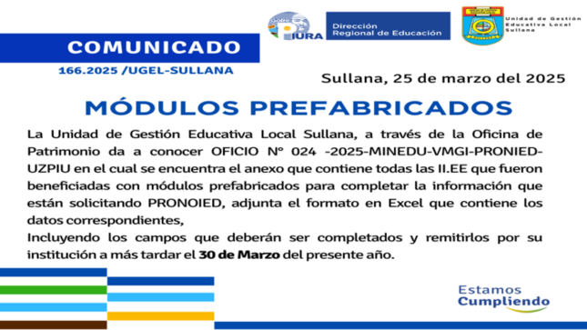 Comunicado N°166-2025