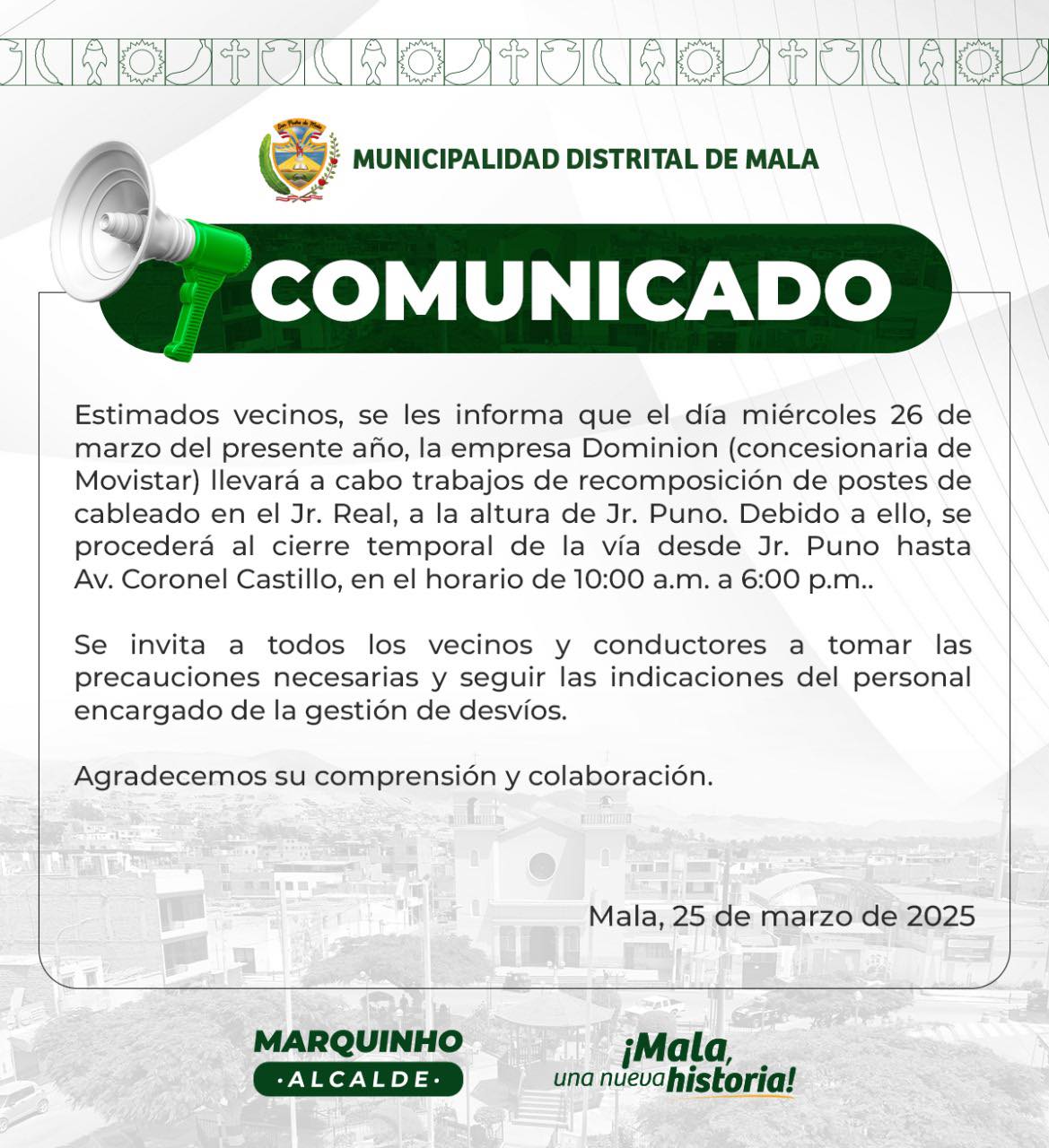 La Municipalidad de Mala Te Informa 