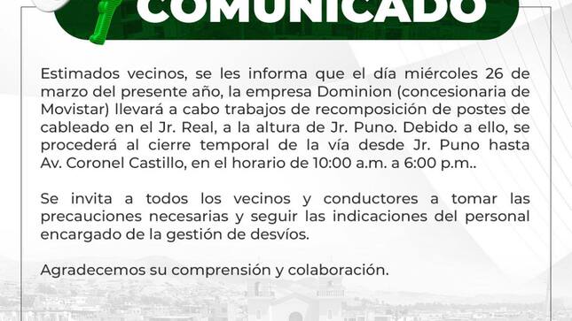 La Municipalidad de Mala Te Informa 