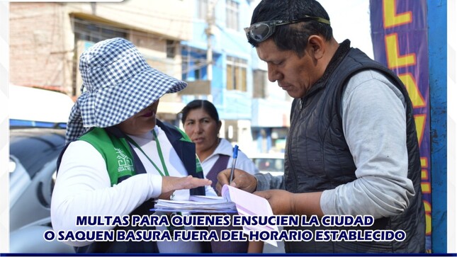 La Municipalidad Provincial de Mariscal Nieto a través de la Gerencia de Servicios a la Ciudad y su área de Servicios Públicos, exhorta a la ciudadanía a cumplir con las normas de recolección de residuos sólidos, respetando los horarios y puntos establecidos para su disposición.