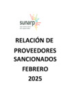 Vista preliminar de documento PROVEEDORES SANCIONADOS - FEBRERO 2025