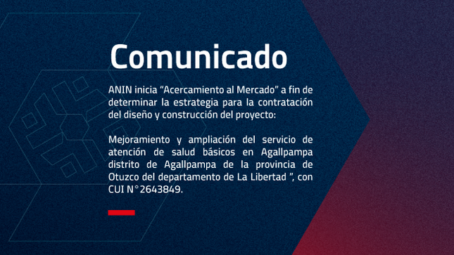 Comunicado La Autoridad Nacional de Infraestructura – ANIN