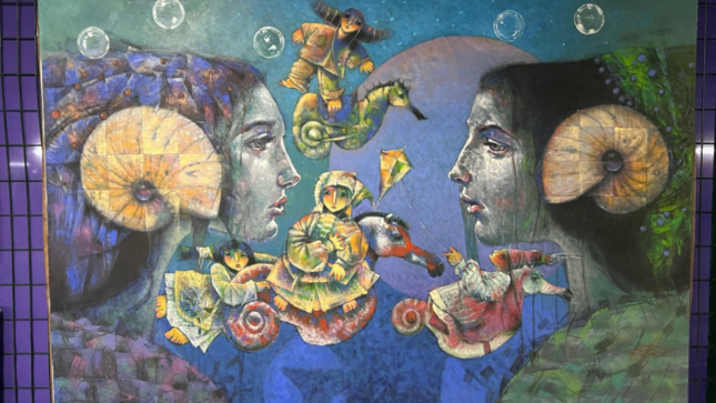 “Alegorías marinas”: exposición pictórica resalta la cultura peruana en Guayaquil
