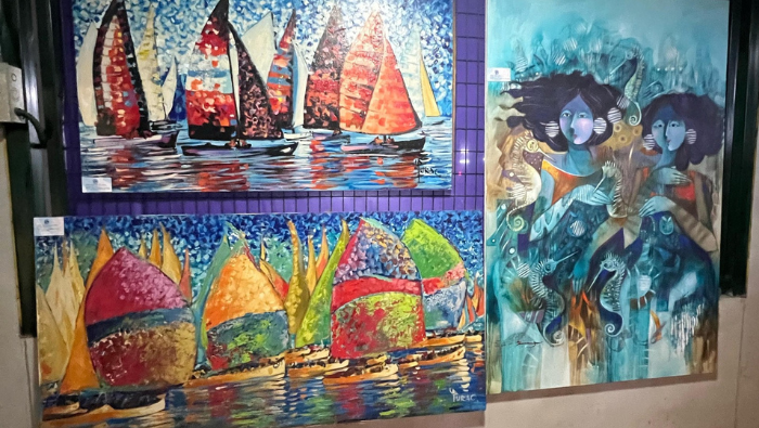 “Alegorías marinas”: exposición pictórica resalta la cultura peruana en Guayaquil