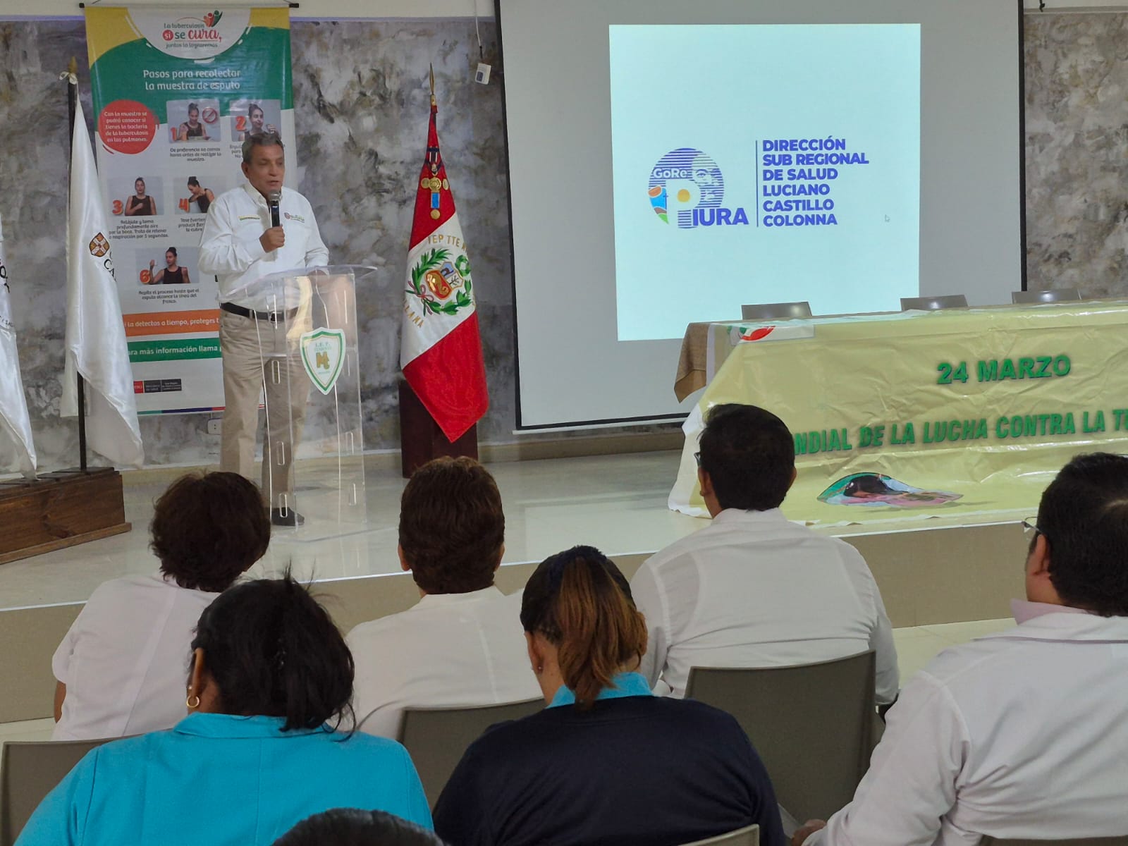 Alcalde participa en homenaje al personal de salud en el día mundial de lucha contra la tuberculosis