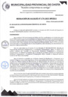Vista preliminar de documento RESOLUCIÓN DE ALCALDÍA N° 174-2025-MPCH-A