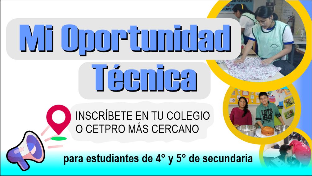 Estrategia Nacional Mi Oportunidad Técnica - V CONVOCATORIA (2025)