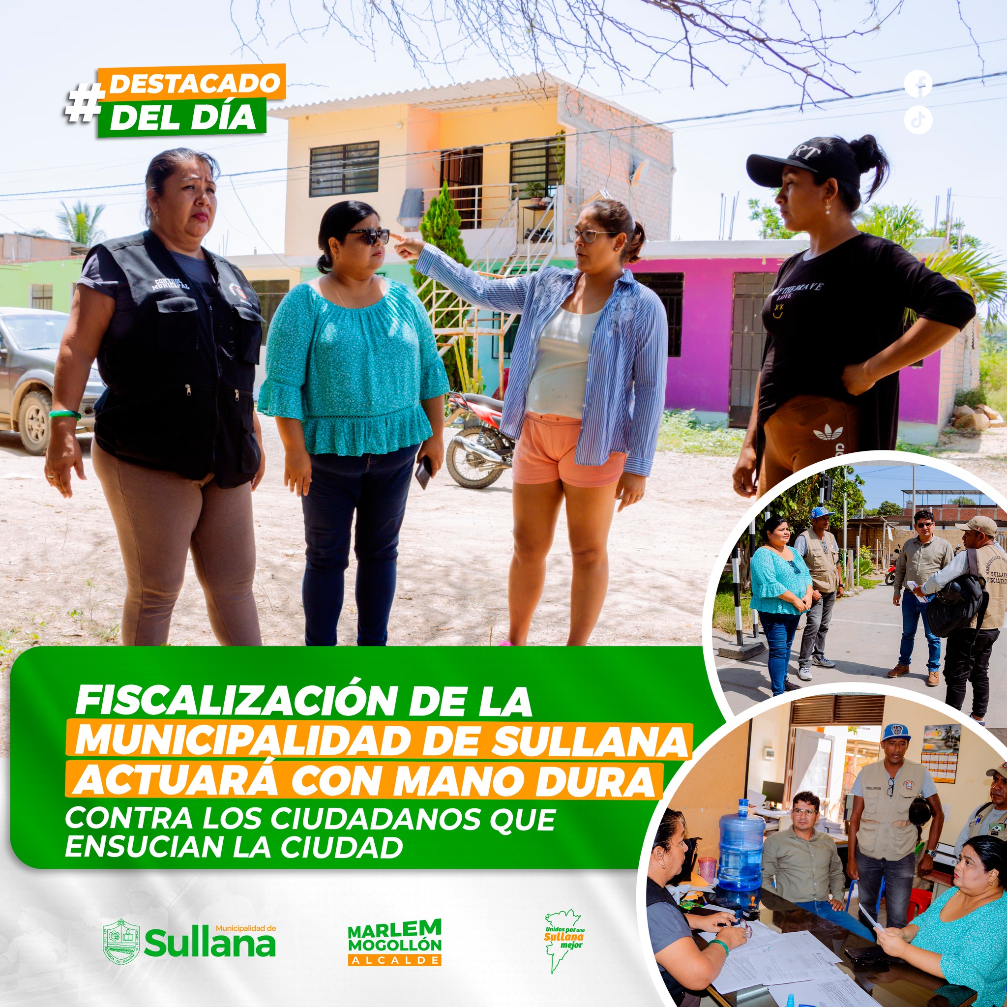 Fiscalización de la Municipalidad de Sullana actuará con mano dura contra los ciudadanos que ensucian la ciudad