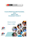 Vista preliminar de documento PLAN OPERATIVO INSTITUCIONAL (POI) ANUAL 2024 ACTUALIZADO VERSION 2