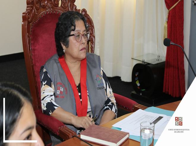 Presidenta Hilda Piedra lidera reunión clave de coordinación en la Corte Superior de Lima Sur