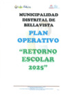 Vista preliminar de documento Plan Operativo - Retorno Escolar 2025 