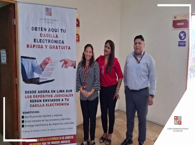 Lanzamiento exitoso del Programa "La Casilla Electrónica para un proceso rápido y efectivo"