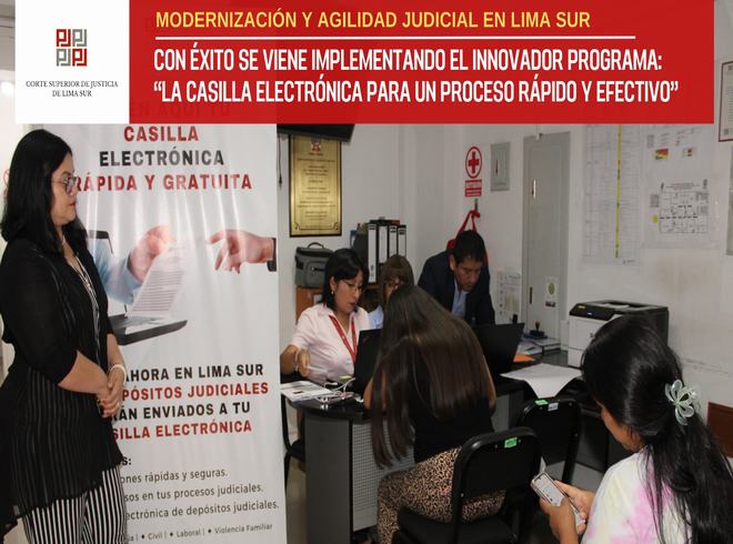 Éxito en la implementación del Programa "La casilla electrónica y su necesidad para un proceso rápido y efectivo"