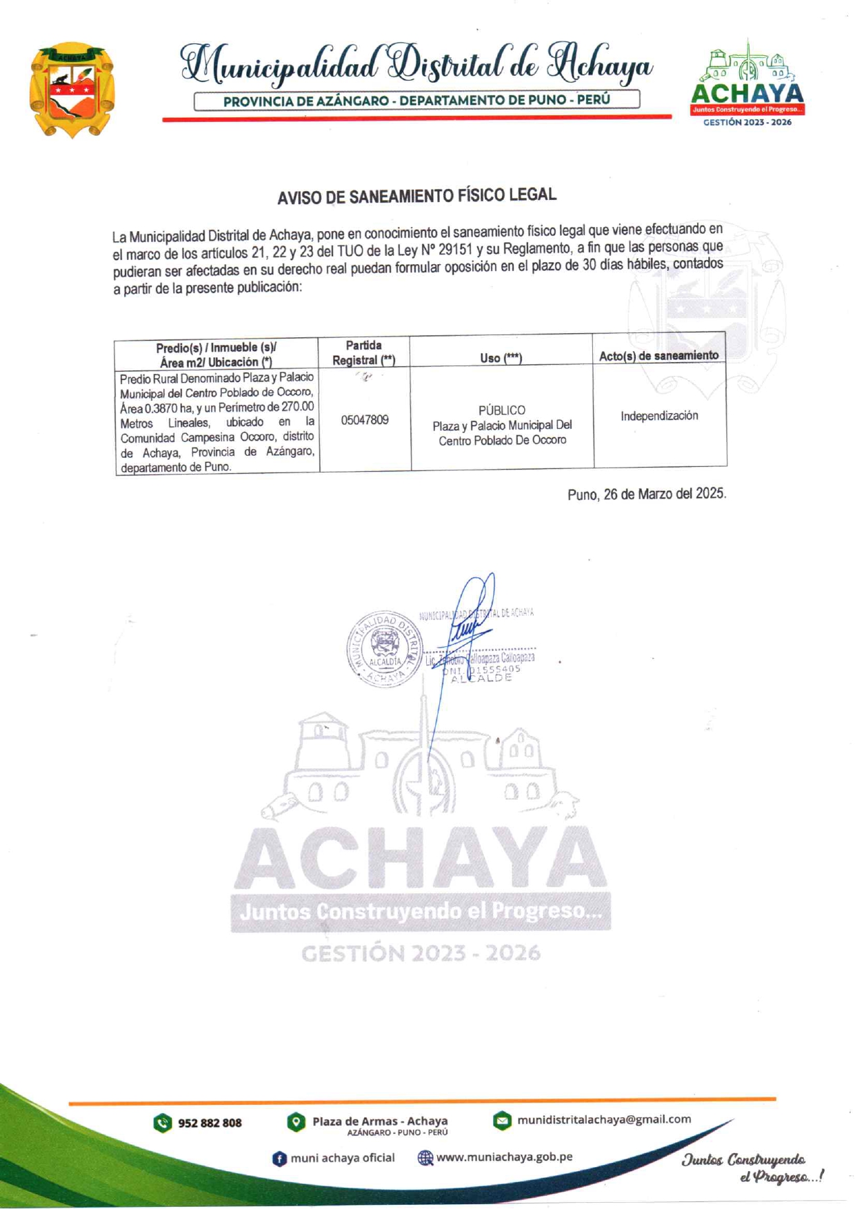 AVISO