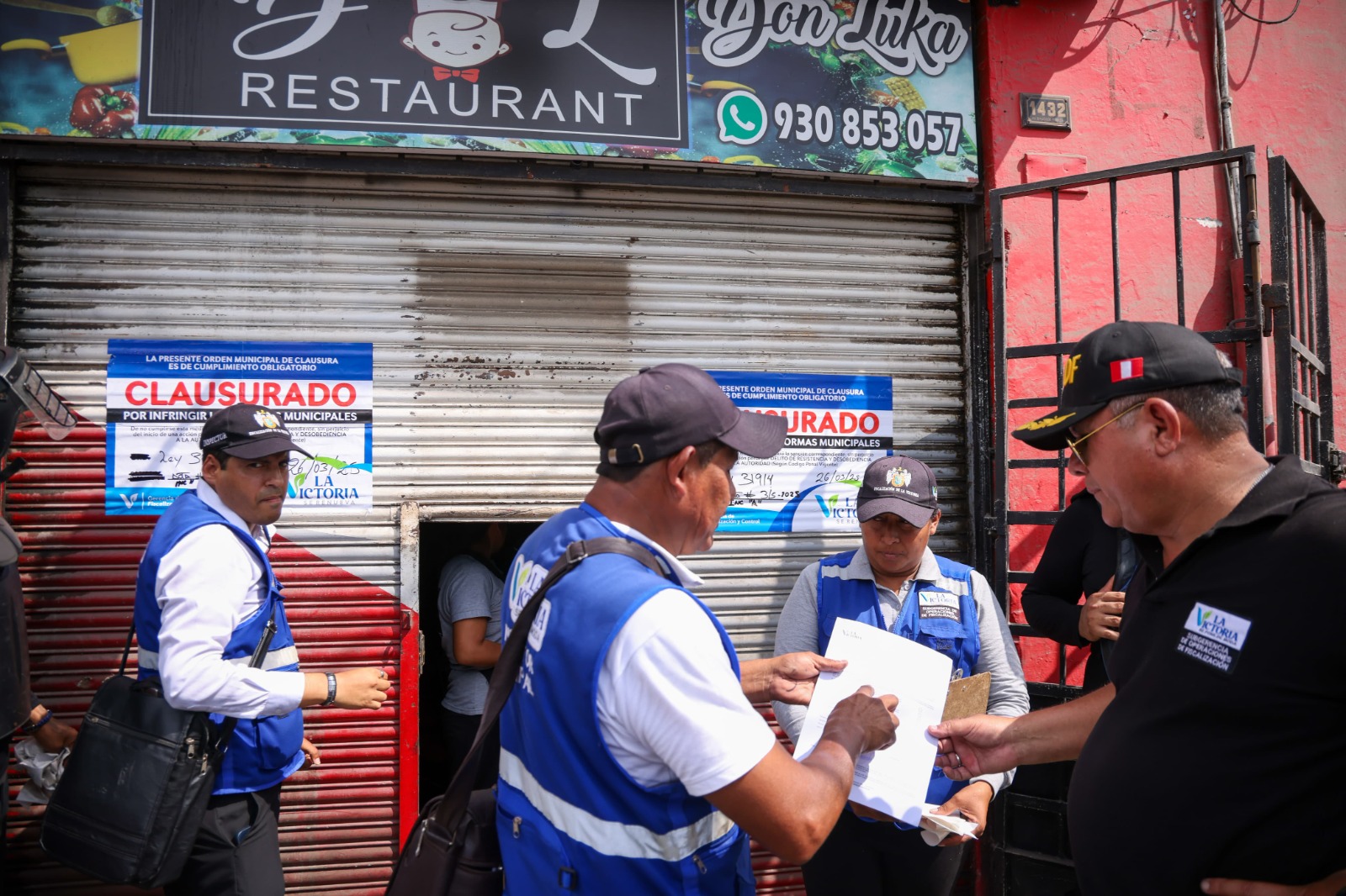 Establecimiento de comida clausurado