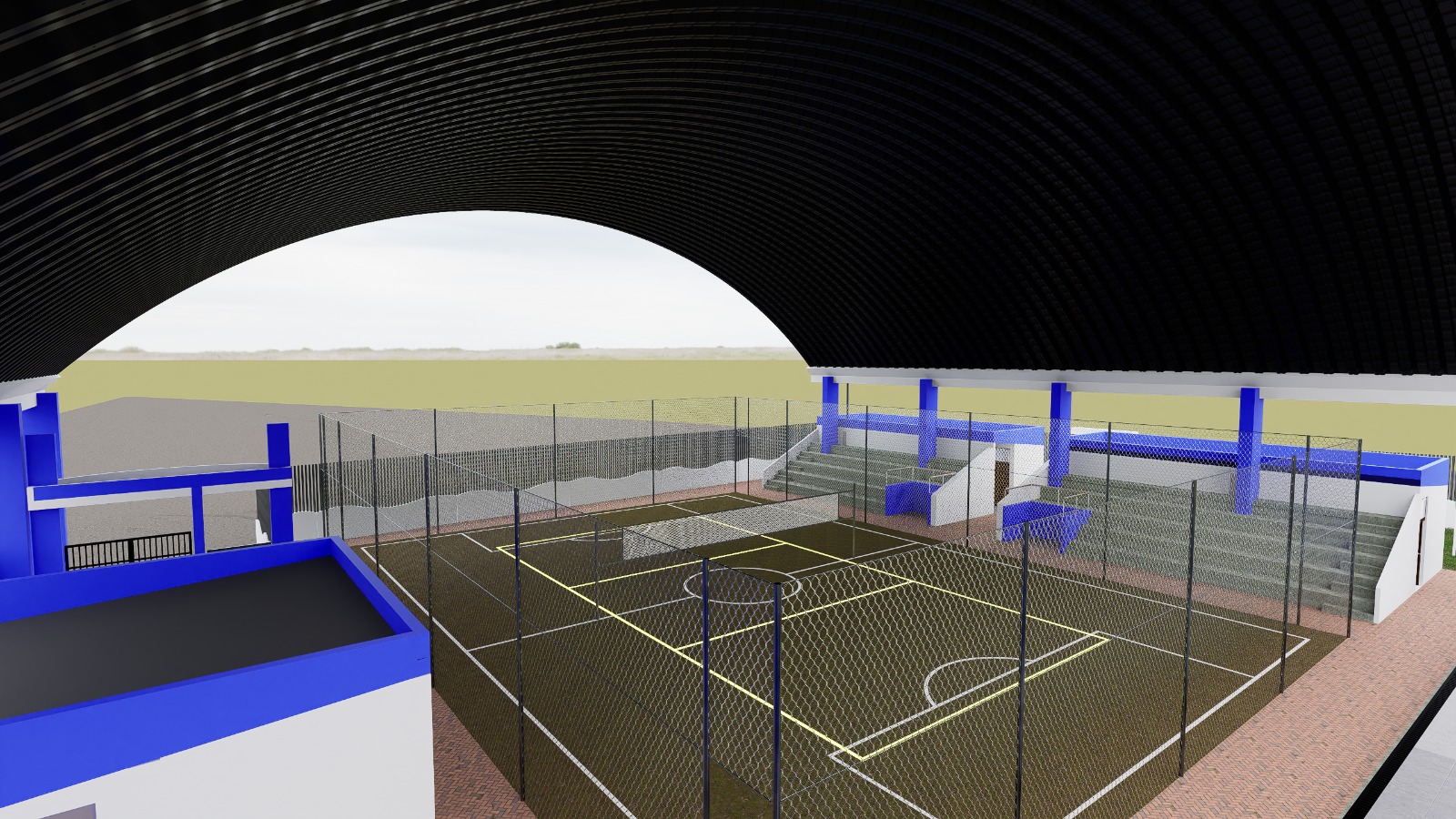 Gestión del gobernador Luis Neyra construirá diez polideportivos en Chulucanas