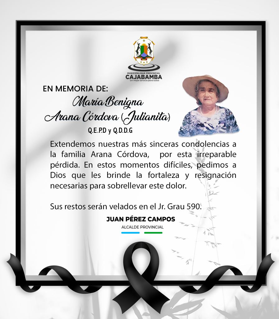 Nota de Pésame