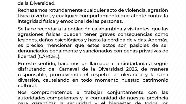 Pronunciamiento oficial