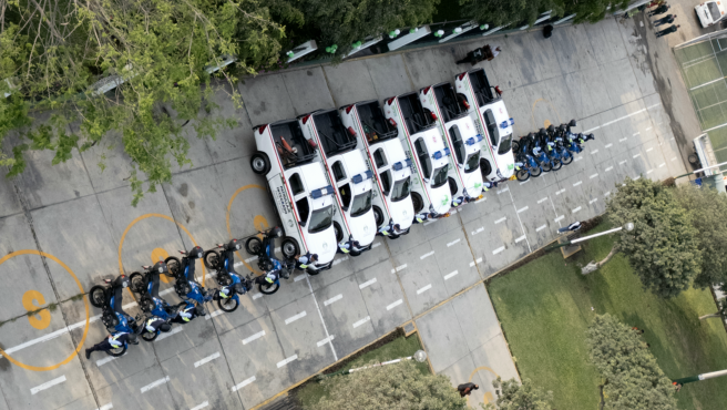 Flota vehicular para seguridad ciudadana