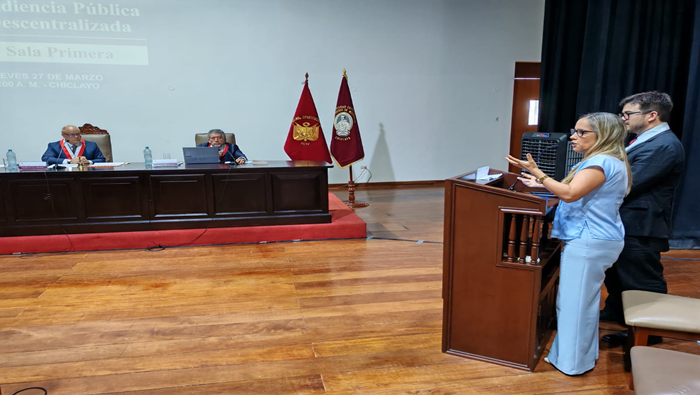 Sala Primera del Tribunal Constitucional realizó audiencia pública descentralizada en la ciudad de Chiclayo y dejó al voto 54 causas