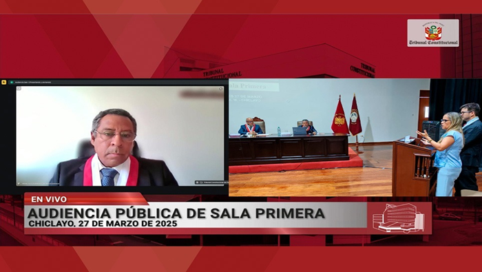 Sala Primera del Tribunal Constitucional realizó audiencia pública descentralizada en la ciudad de Chiclayo y dejó al voto 54 causas