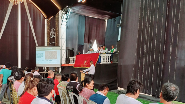 Evento de clausura del presupuesto participativo.