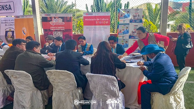 Megantoni presente en la mesa municipal descentralizada organizada por la PCM en la ciudad de Cusco