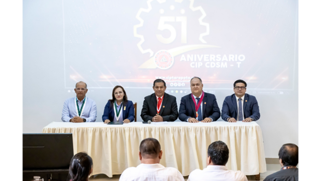 Alcaldesa participa en foro regional por aniversario del CIP SM.