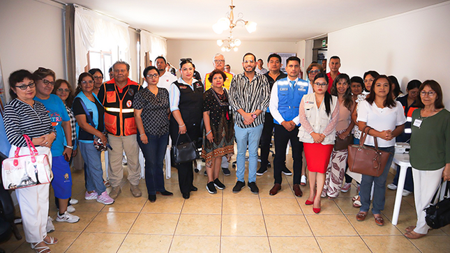 CENEPRED participa en la juramentación e instalación del Grupo de Trabajo para la GRD de la MD de Víctor Larco Herrera en La Libertad