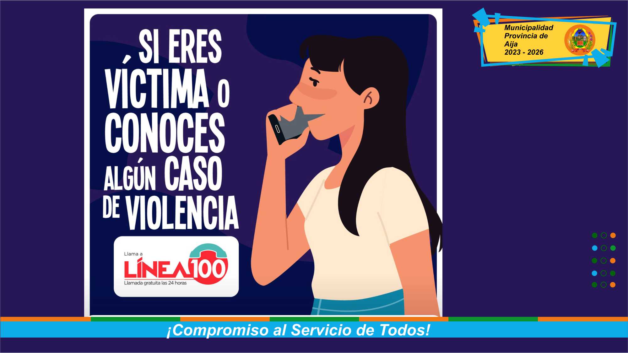 Denunciar puede marcar la diferencia. Actúa, ayuda y salva.