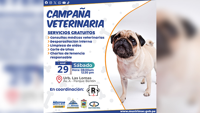 Campaña Gratuita Veterinaria para Mascotas