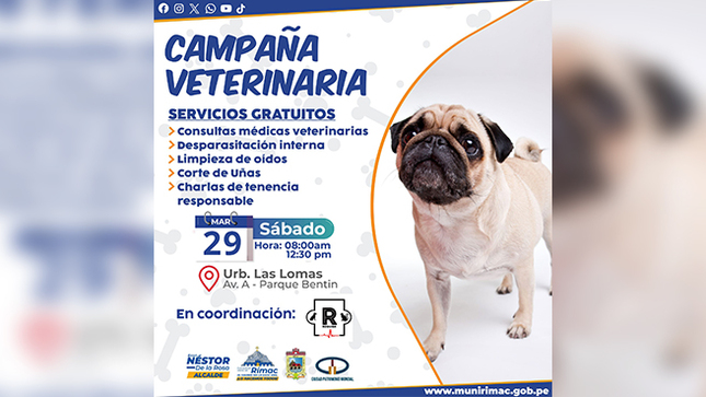 Campaña Gratuita Veterinaria para Mascotas