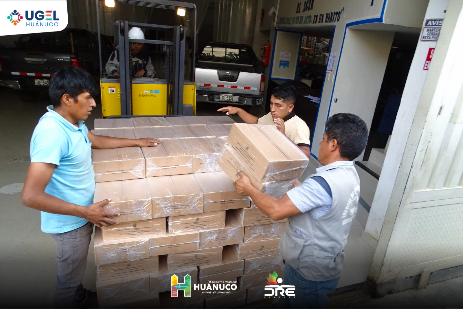 🔹 La Unidad de Gestión Educativa Local (UGEL) de Huánuco comenzó con la distribución de 17 toneladas y 538 kilos de materiales educativos a 619 instituciones educativas.
