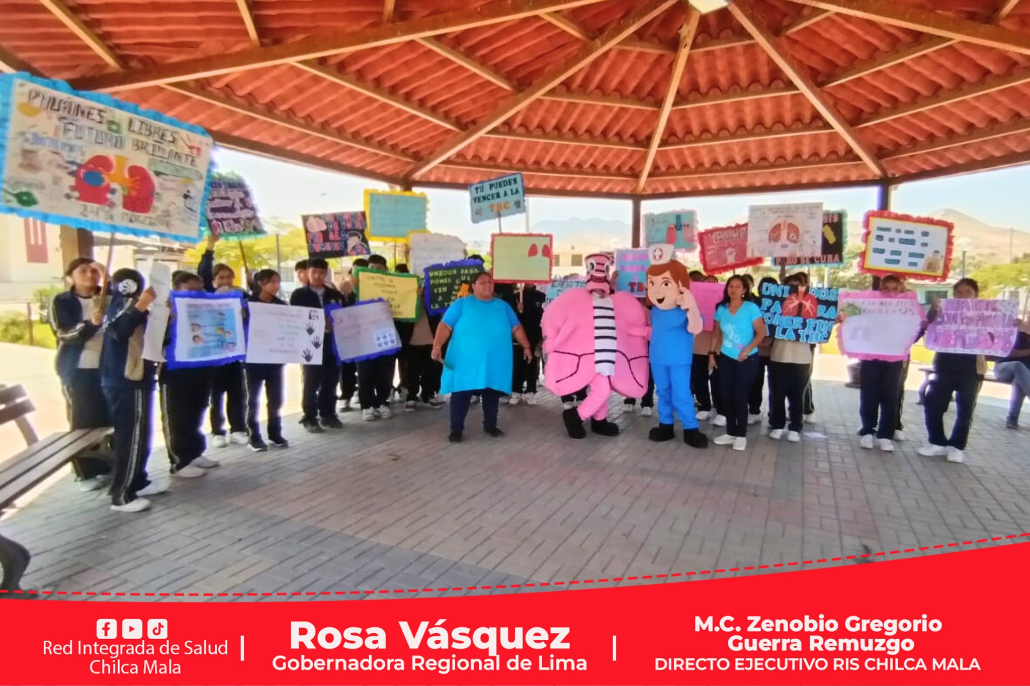 RIS Chilca Mala: Pasacalle y concurso de pancartas por el Día Mundial de la lucha contra la Tuberculosis, en San Marcos de la Aguada
