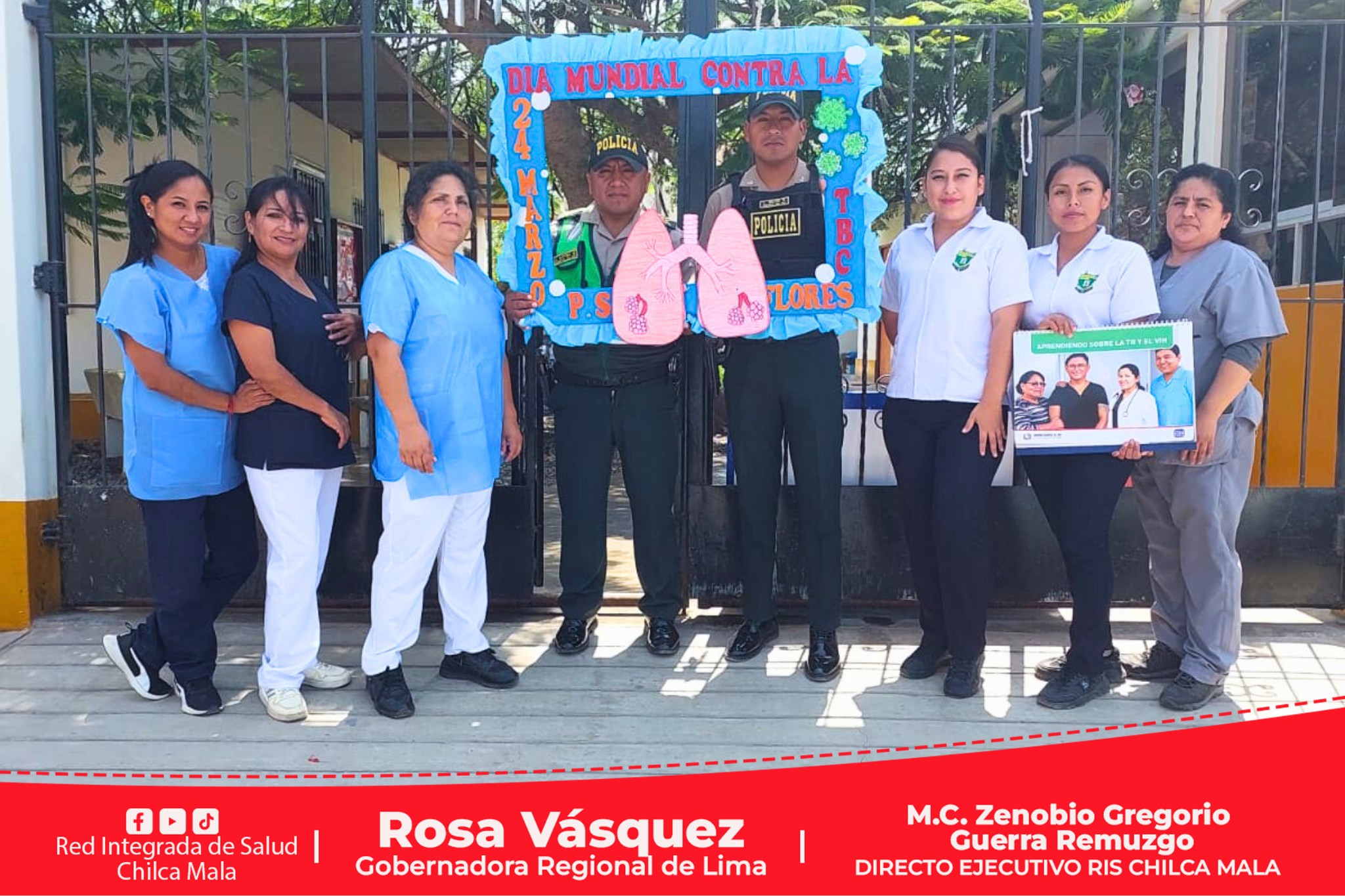 RIS Chilca Mala: Puesto de Salud de Santa Cruz de Flores brindó charla sobre la tuberculosis