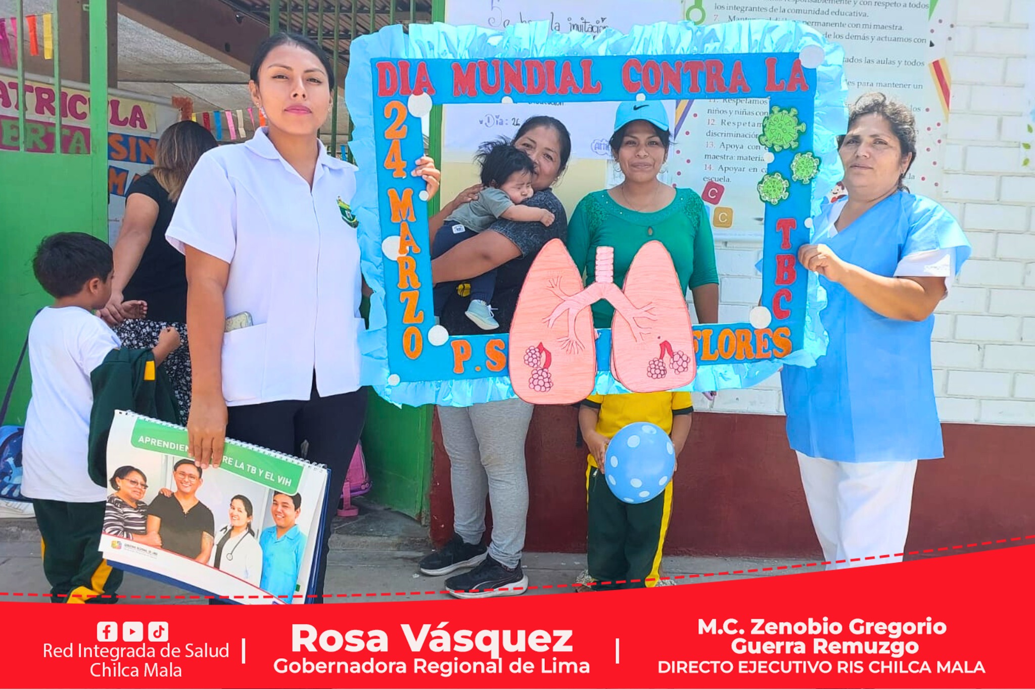 RIS Chilca Mala: Puesto de Salud de Santa Cruz de Flores brindó charla sobre la tuberculosis